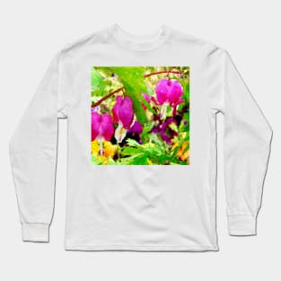 Bleeding Hearts Abstract Long Sleeve T-Shirt